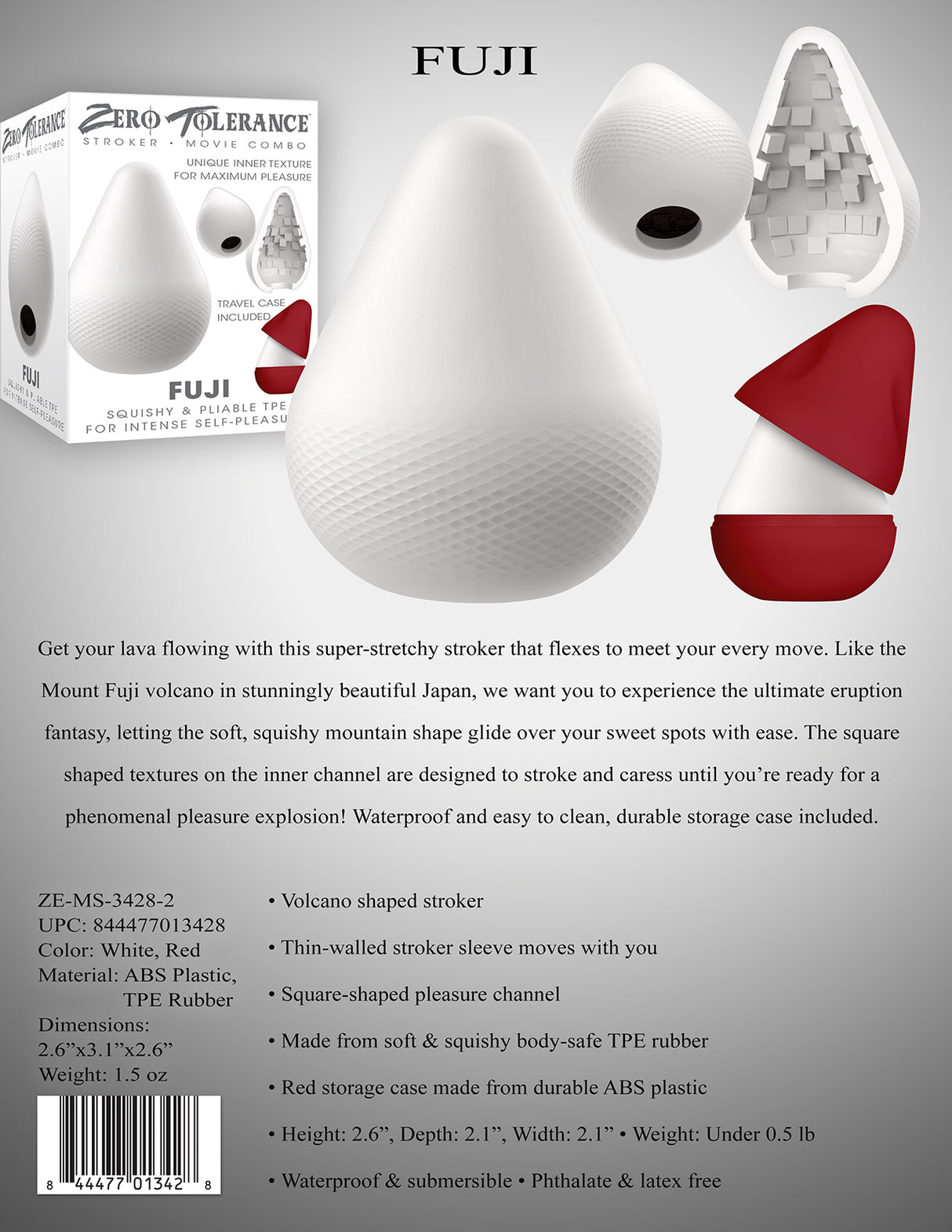 Zero Tolerance FUJI - White Mini Stroker Egg