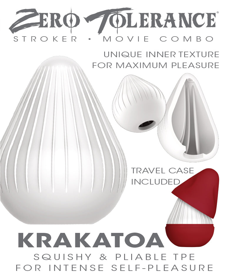 Zero Tolerance KRAKATOA - White Mini Stroker Egg