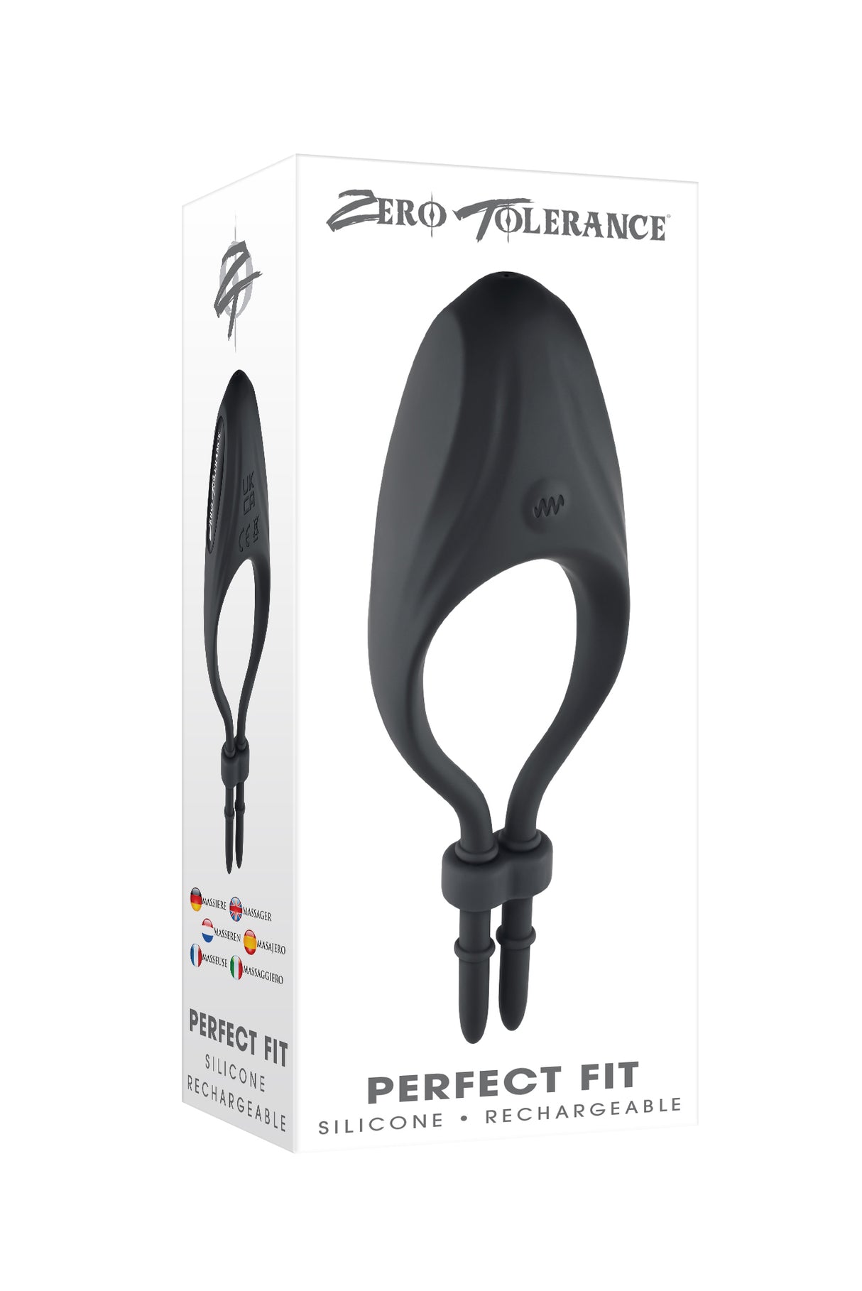 Zero Tolerance PERFECT FIT - Black USB Rechargeable Vibrating Lasso Cock Ring