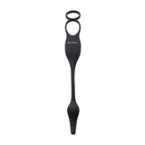 Zero Tolerance PLUG & TUG - Black USB Rechargeable Vibrating Cock Ring with Anal Plug