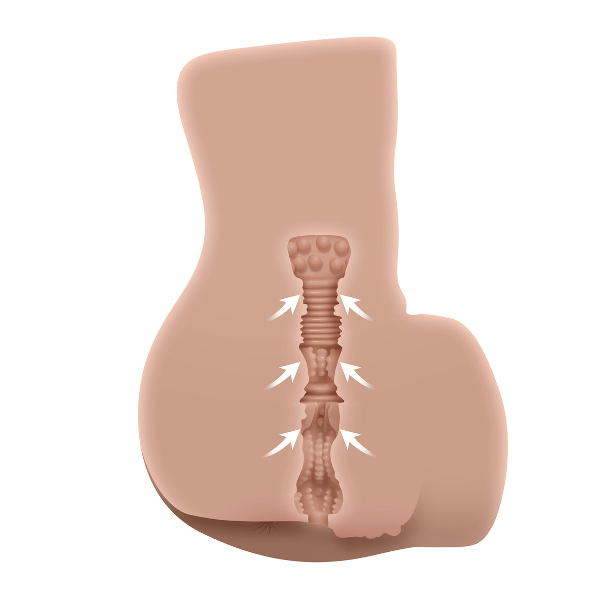 Zero Tolerance COME PLAY WITH ME - Light - Flesh Lifesize USB Rechargeable Thrusting Torso Masturbator