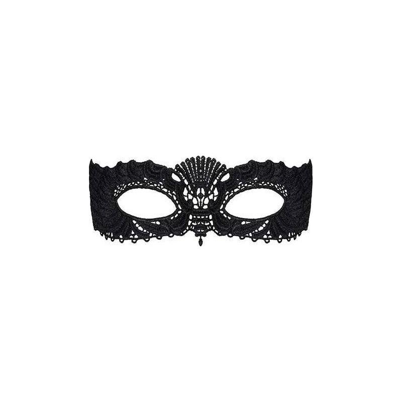 A700 Black Mask with Ribbon Tie - Naughty by Nature Adult Store