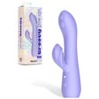 Adam And Eve Groovy Glow Ups Wavie Purple USB Rechargeable Rabbit Vibrator - VIBRATORS