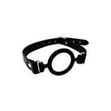 Adam And Eve Open Wide Black Adjustable Mouth Restraint - BONDAGE - TOYS