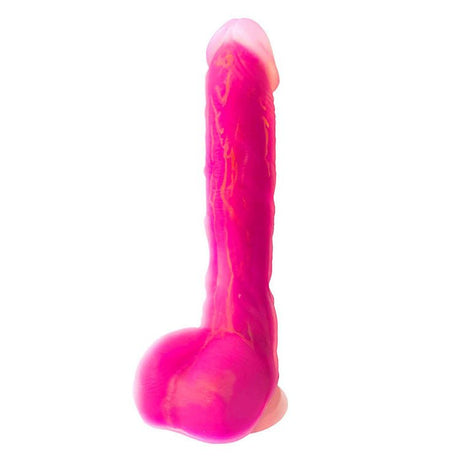 Adam And Eve Squiggler Pink 22.8cm Thrusting Dildo Remote - DONGS