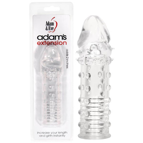 Adam & Eve Adam's Extension - Clear Penis Sleeve - SLEEVES