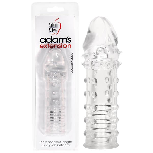 Adam & Eve Adam's Extension - Clear Penis Sleeve - SLEEVES