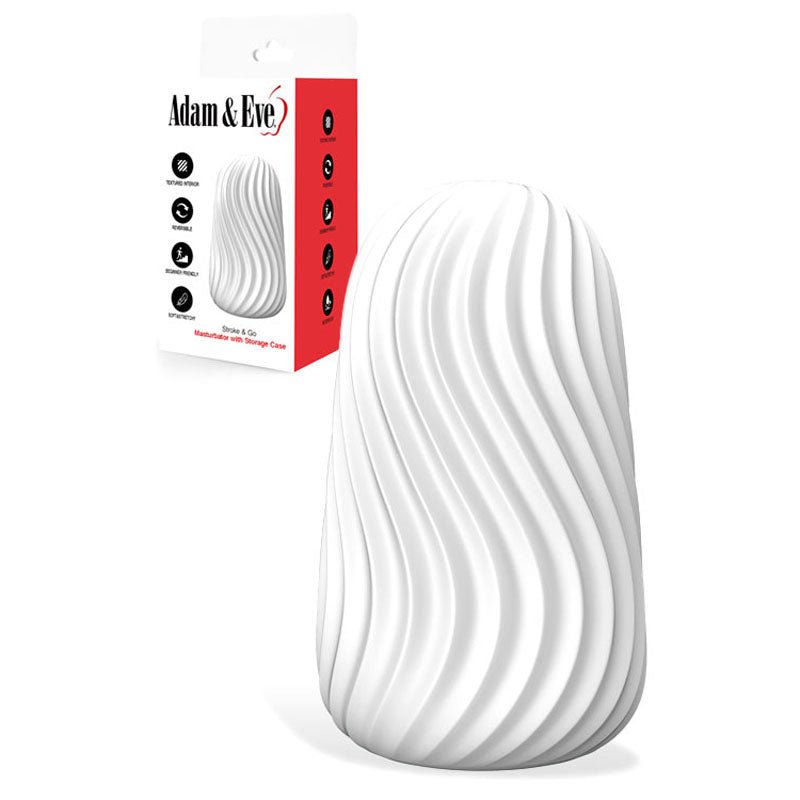 Adam & Eve Stroke & Go - Stroker Sleeve with Storage Case - MASTURBATORS
