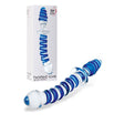 Adam & Eve Twisted Love Glass Dildo - Clear/Blue 24 cm (9.5'') Double Ended Glass Dong - GLASS TOYS