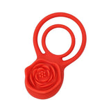 Adam & Eve VIBRATING ROSE DOUBLE ENHANCER - COCK RINGS