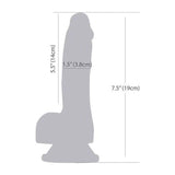 Addiction Luke 7.5in Glow in the Dark Silicone Dildo with Suction Base - Adult Toys