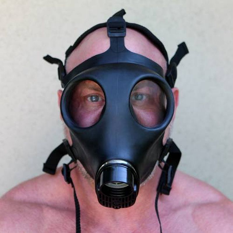 Adjustable Rubber Gas Mask - Adult Toys
