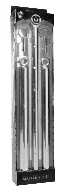 Adjustable Steel Spreader Bar Silver - Adult Toys