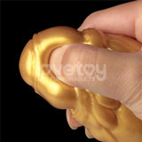 Aerosx 10 Inch Dual Density Inflatable Dildo Gold Blue 33 Cm Inflatable Fantasy Experience - DONGS