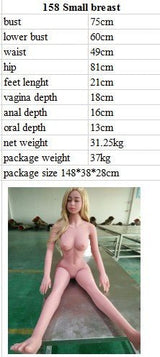 Aibei 158cm Small Breast Real Sex Doll - Sex Doll