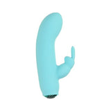 Alices Bunny Rechargeable Bullet w Rabbit Sleeve Teal - Adult Toys
