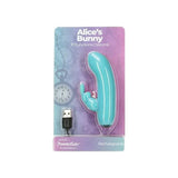 Alices Bunny Rechargeable Bullet w Rabbit Sleeve Teal - Naughty by Nature Adult Store