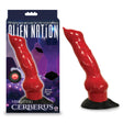 Alien Nation - Cerberus Vibrating - Red 20.3 cm Vibrating Canine Fantasy Dong - DONGS
