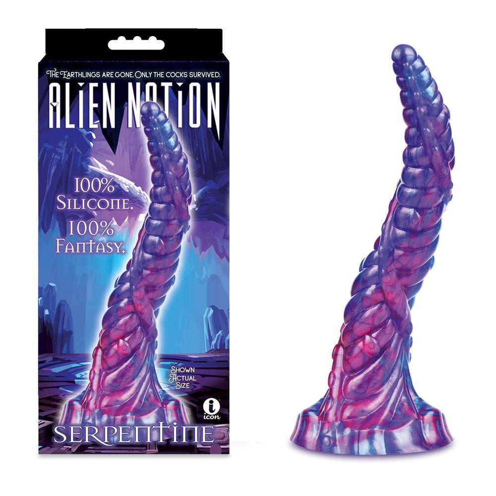 Alien Nation - Serpentine - Purple 30 cm Fantasy Dong - DONGS