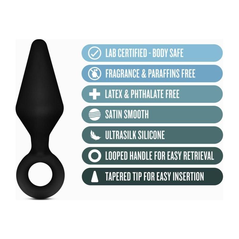 Anal Adventures Platinum Silicone Loop Plug Kit - Naughty by Nature Adult Store