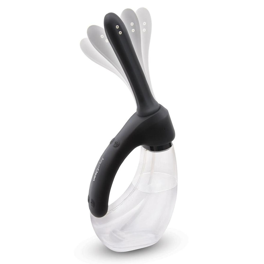 AquaClean Rechargeable Auto Douche Set with Bendable Vibrating Nozzle - 440 ml Capacity with Free Travel Douche Included - HEALTH CARE