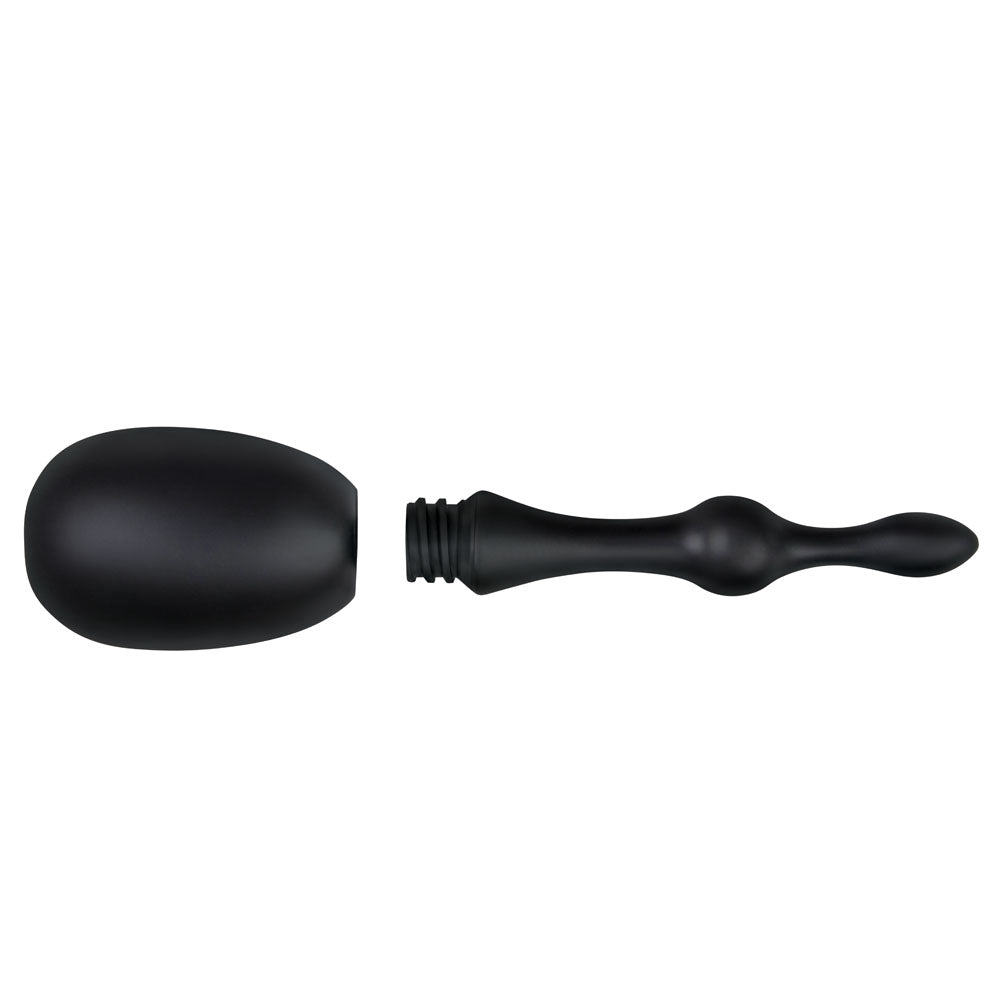 AquaClean Silicone 1 - Way Valve Douche Set with Beaded Nozzle - 150 ml Capacity with Free Travel Douche Included - HEALTH CARE