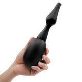 AquaClean Silicone 1 - Way Valve Douche Set with Butt Plug Nozzle - 150 ml Capacity with Free Travel Douche Included - HEALTH CARE