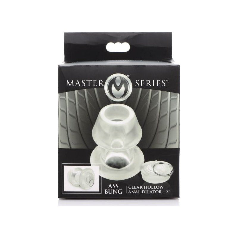 Ass Bung Clear Hollow Anal Dilator 3in Medium - Adult Toys