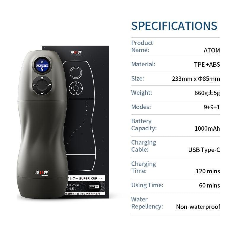 Atom Electronic Masturbator - Adult Toys