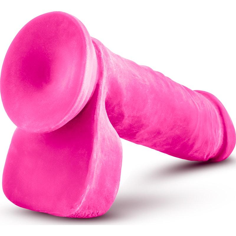 Au Naturel Bold Hero 8in Dildo Pink - Adult Toys