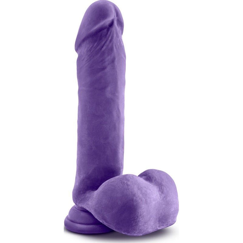 Au Naturel Bold Hero 8in Dildo Purple - Adult Toys