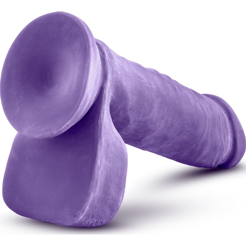 Au Naturel Bold Hero 8in Dildo Purple - Adult Toys