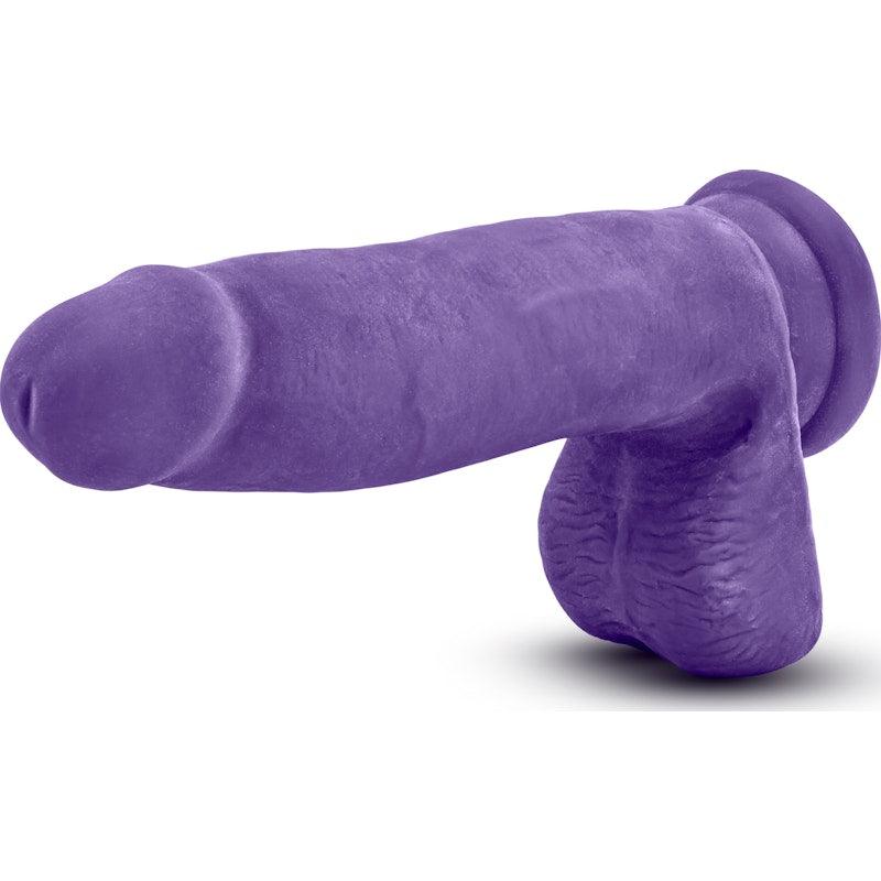 Au Naturel Bold Pleaser 7in Dildo Purple - Adult Toys