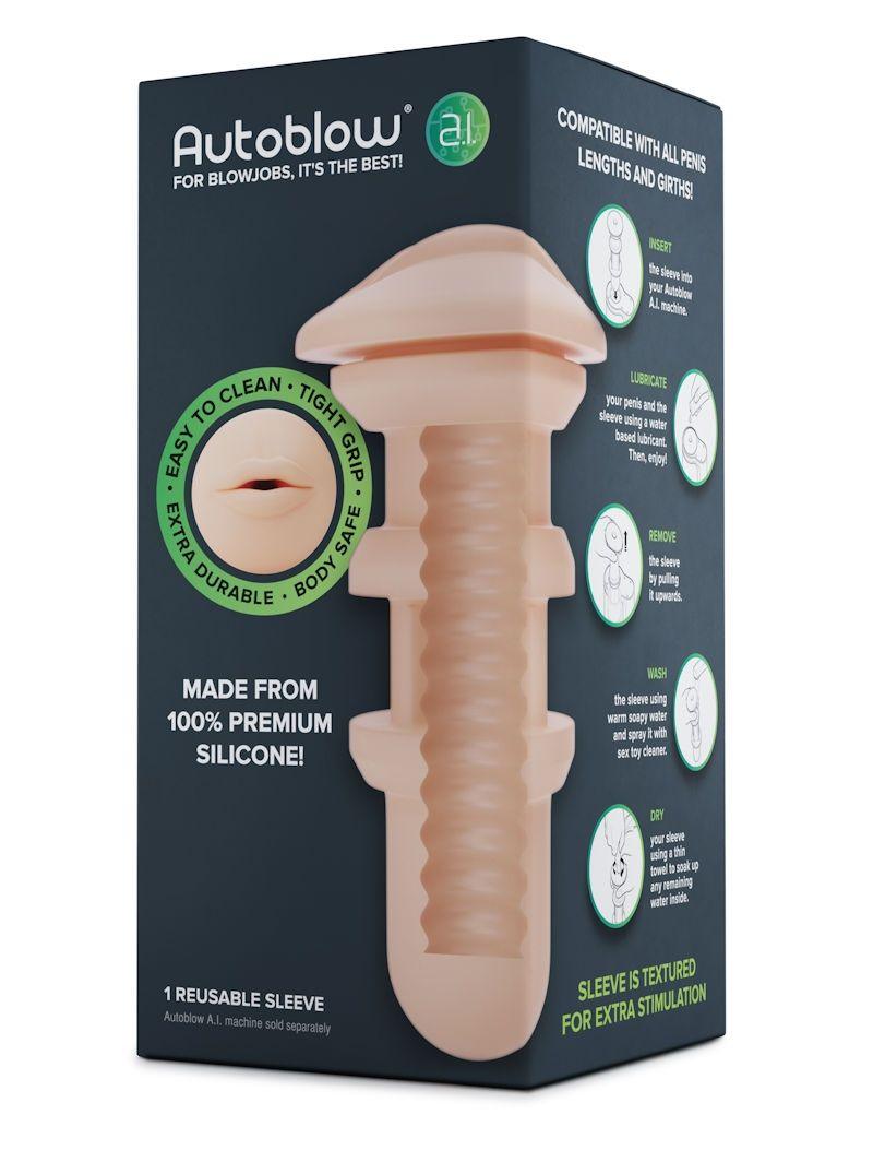 Autoblow A.I. - Mouth Sleeve - MASTURBATORS - PREMIUM