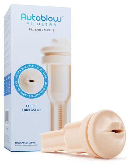 Autoblow AI Ultra Mouth Sleeve - Beige - Naughty by Nature Adult Store