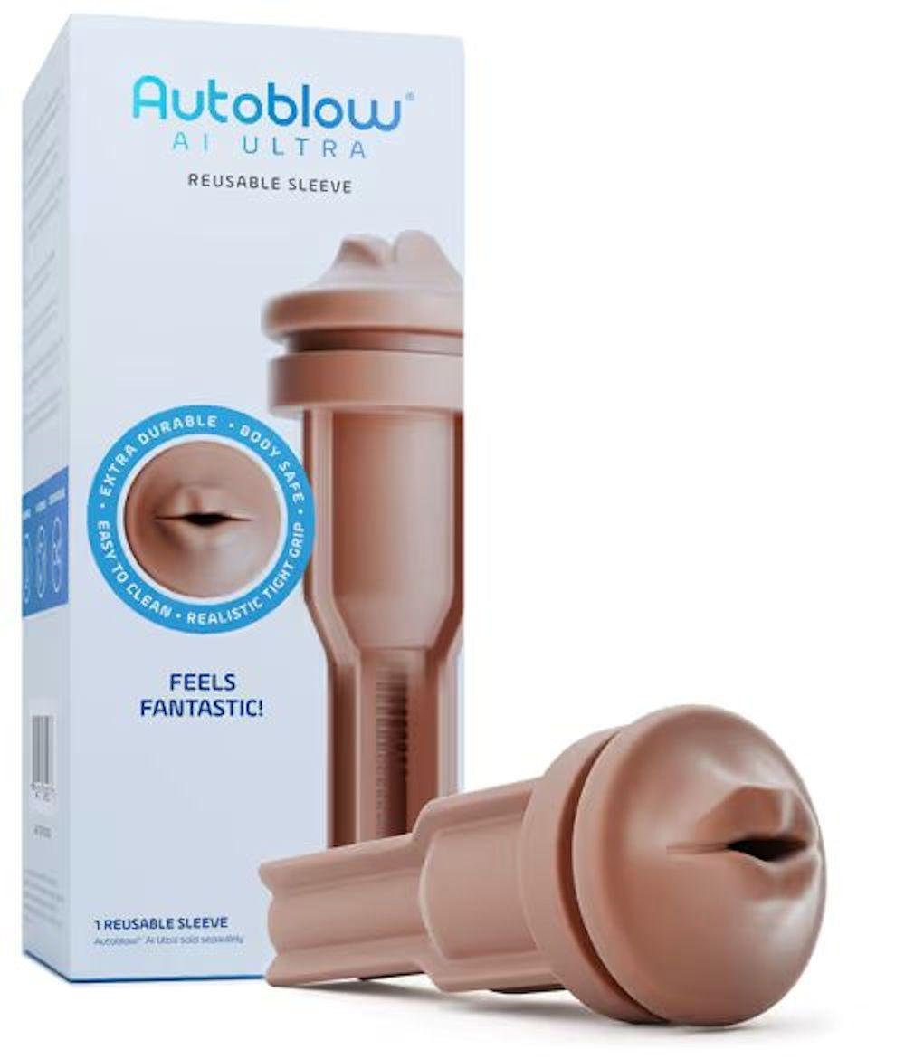 Autoblow AI Ultra Mouth Sleeve - Brown - MASTURBATORS - PREMIUM