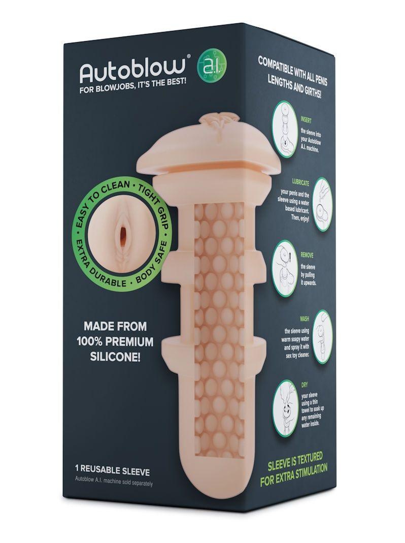 Autoblow A.I. - Vagina Sleeve - MASTURBATORS - PREMIUM