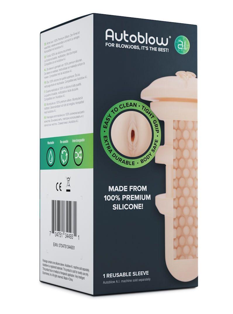 Autoblow A.I. - Vagina Sleeve - MASTURBATORS - PREMIUM