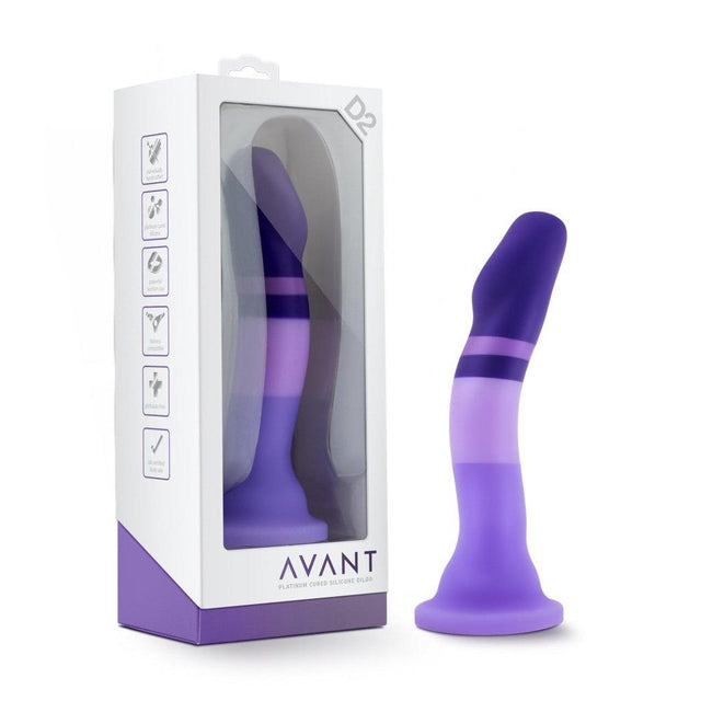 Avant D2 Purple Rain Silicone Dildo - Adult Toys