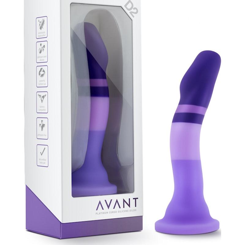 Avant D2 Purple Rain Silicone Dildo - Adult Toys
