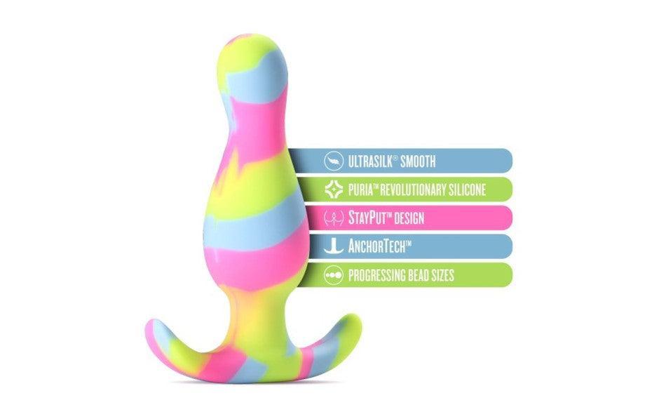 Avant Kaleido Lime Silicone Butt Plug - Naughty by Nature Adult Store