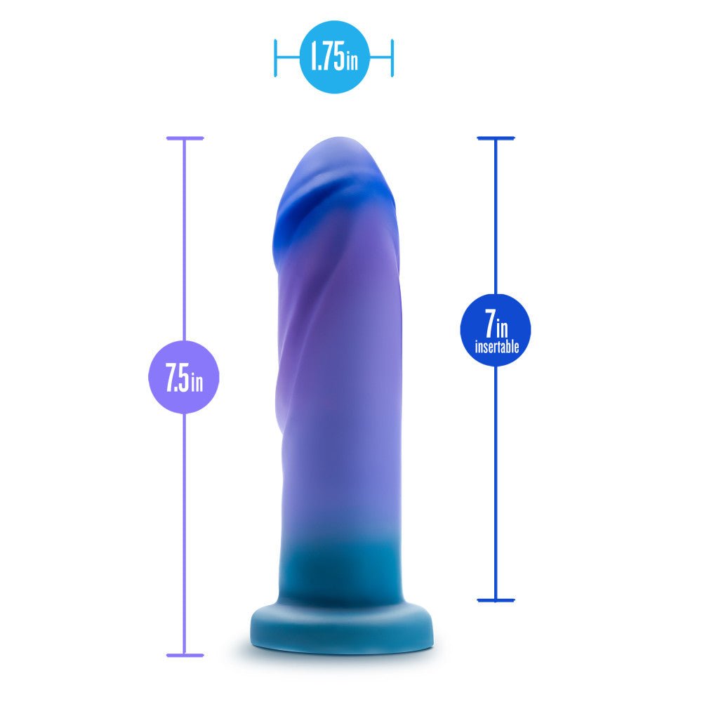 Avant - Midnight Rendezvous - Ocean Blue 19 cm Dildo - DONGS