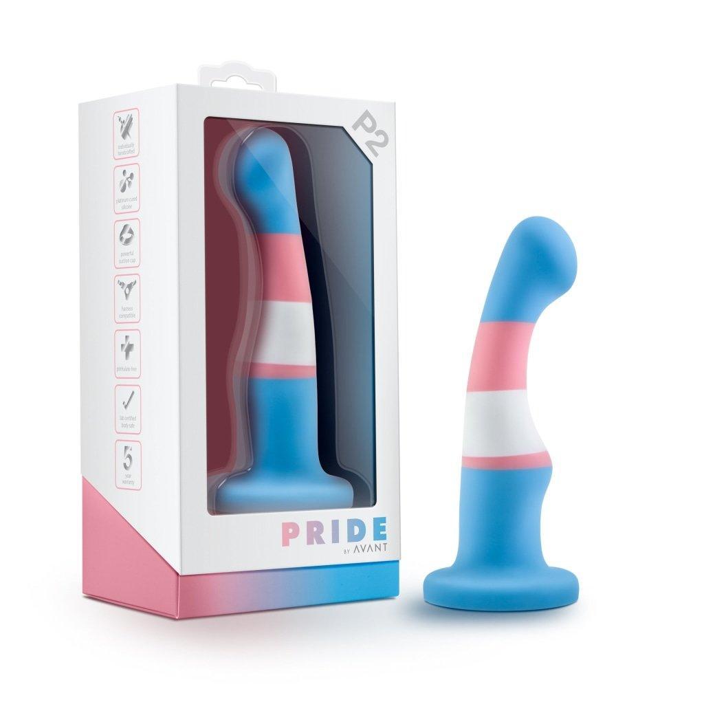 Avant Pride P2 True Blue Silicone Dildo - Adult Toys