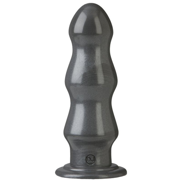B - 7 Tango 7in Anal Dildo Gun Metal - Adult Toys