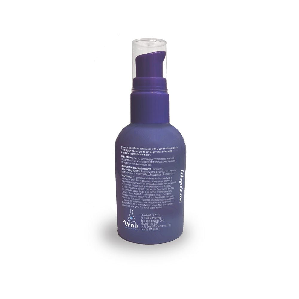 B - LUVD Prolong Spray Male Desensitising Spray 59 Ml Bottle - ENHANCERS