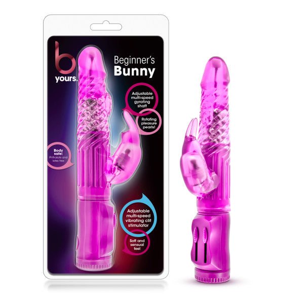 B Yours - Beginner's Bunny - Pink 22.2 cm (8.75'') Rabbit Vibrator - VIBRATORS - RABBIT