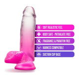 B Yours Sugar Magnolia 7in Dildo Fuchsia - Naughty by Nature Adult Store