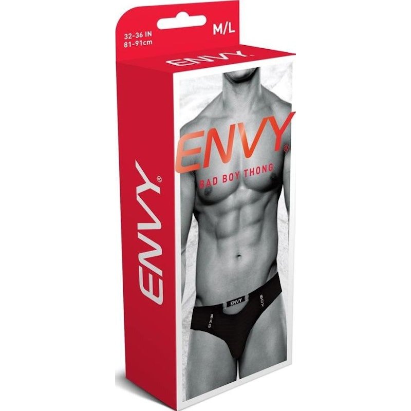 Bad Boy Thong Black - Lingerie