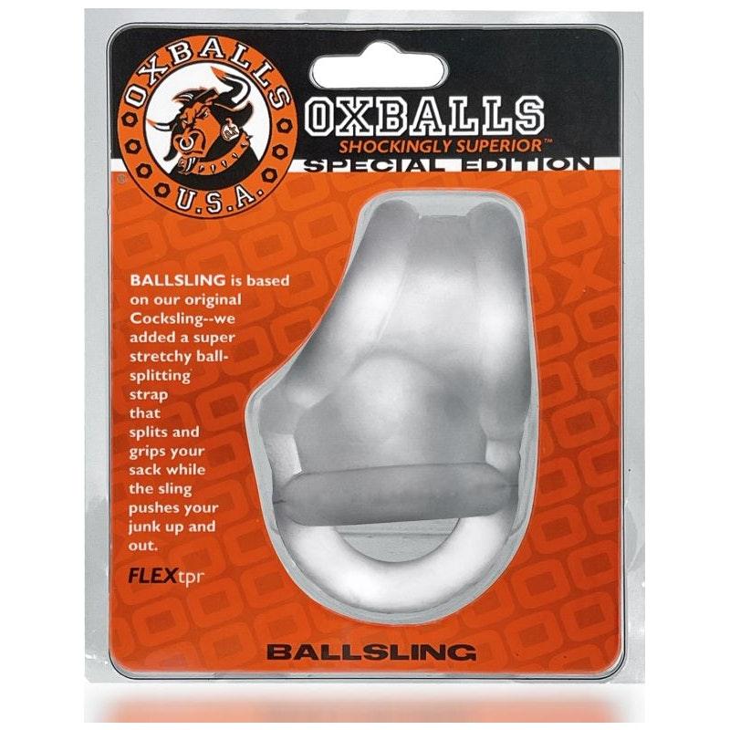 Ballsling Ball Split Sling Clear Ice - Naughty by Nature Adult Store