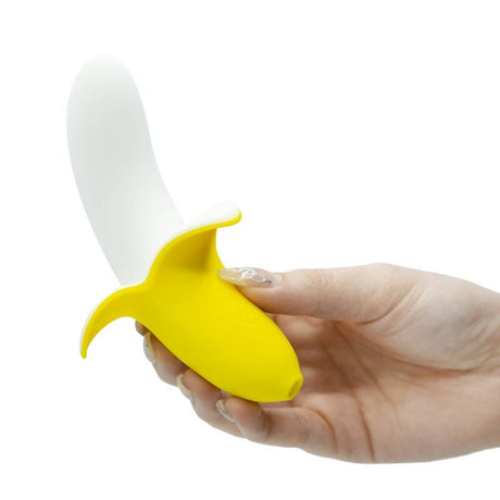 Banana Bliss 13cm Silicone Slimline Vibrator Massager - Adult Toys